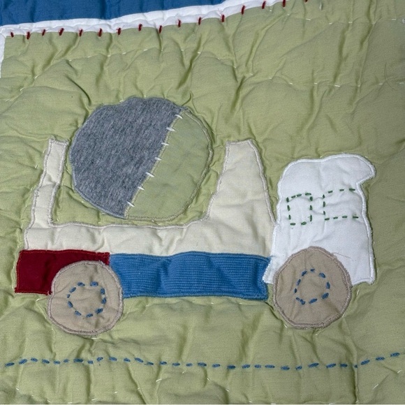 POTTERY BARN KIDS Christopher’s Construction 3 PC Cotton Quilted Pillowcase Sham - Picture 12 of 16